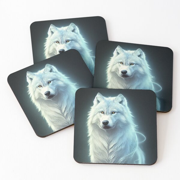 Item preview, mystical white wolf designed and sold by Elaeni.