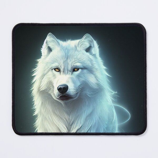 Item preview, mystical white wolf designed and sold by Elaeni.