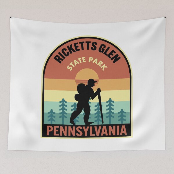 Item preview, Ricketts Glen State Park Pennsylvania Retro Hiking designed and sold by HalpinDesign.