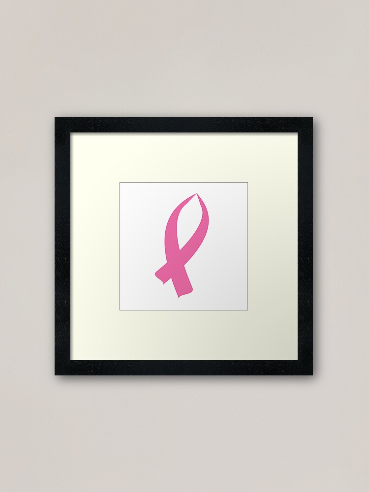 Alternate view of Awareness Ribbon (Pink) Framed Art Print