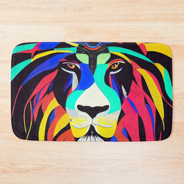 Item preview, Shamanic rastafari lion designed and sold by AI1artist.
