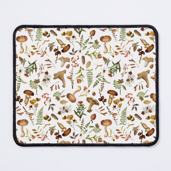 Item preview, Vintage Mushrooms Woodland Botanical Pattern - White Nightgarden designed and sold by UtArt.