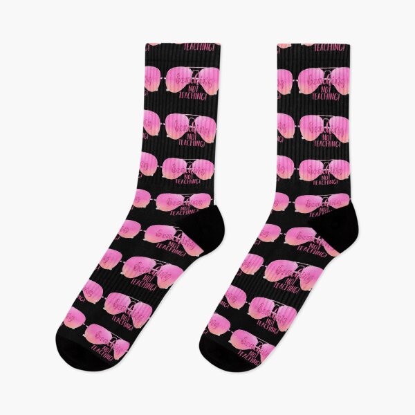 Item preview, Beaching Not Teaching! Pink (on Black) designed and sold by PawsitiveMum.