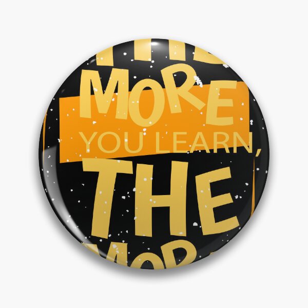 Item preview, The More you learn Typographic T-shirt Design designed and sold by Landorlando.