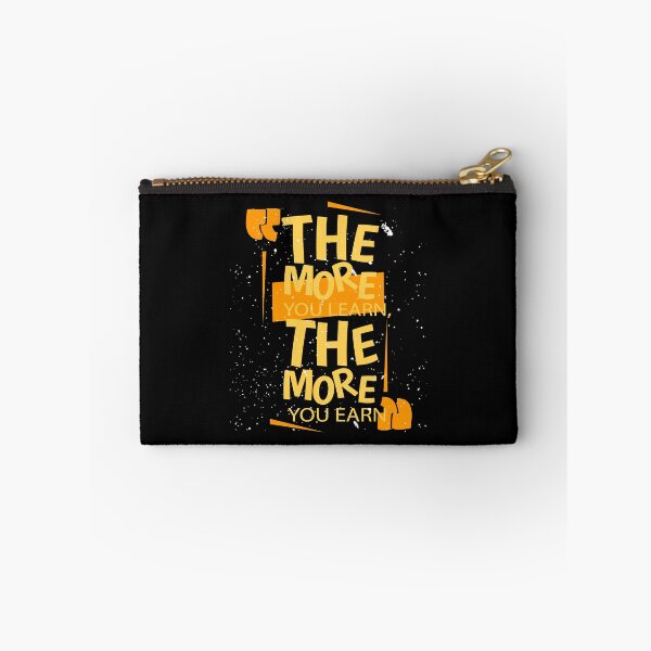 Item preview, The More you learn Typographic T-shirt Design designed and sold by Landorlando.