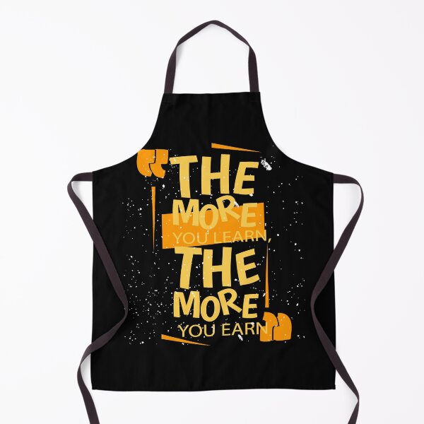 Item preview, The More you learn Typographic T-shirt Design designed and sold by Landorlando.