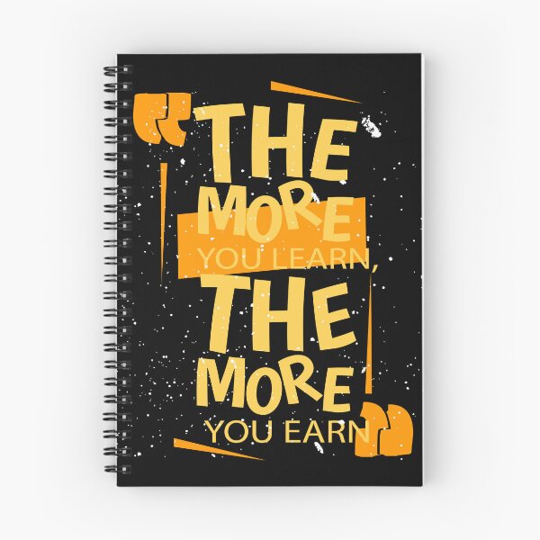 Item preview, The More you learn Typographic T-shirt Design designed and sold by Landorlando.
