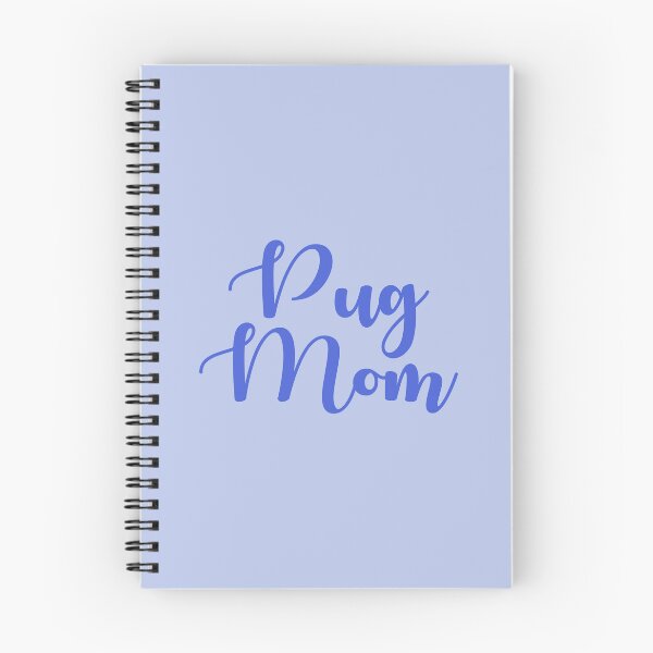 Item preview, Pug Mom Cursive Blue designed and sold by shirabee.