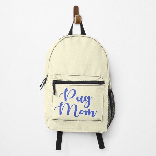 Item preview, Pug Mom Cursive Blue designed and sold by shirabee.