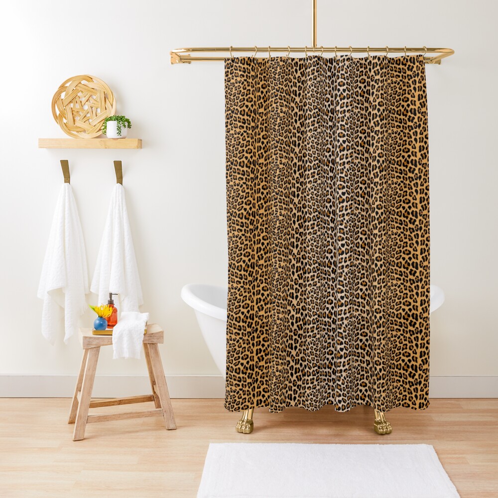 Leopard print Shower Curtain