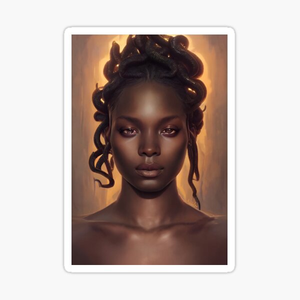 Vista previa del artículo con la obra «medusa oro», diseñado y vendido por avinleafalen.