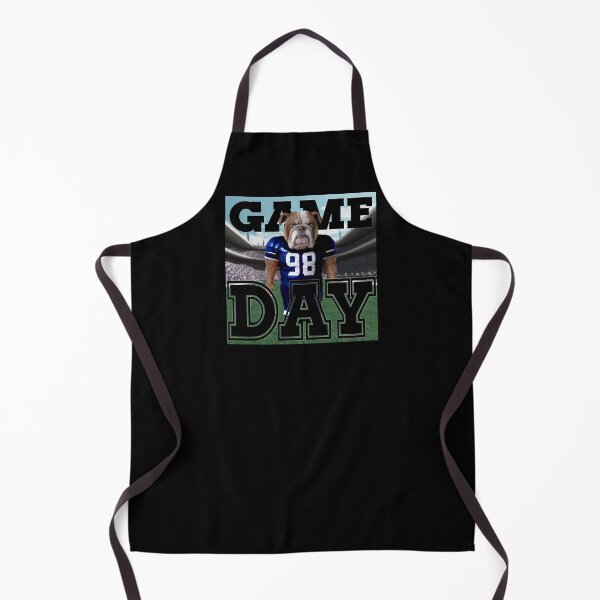Item preview, Football Bulldog dressed in dark blue uniform. Ready for Game Day designed and sold by jamie Omahen.