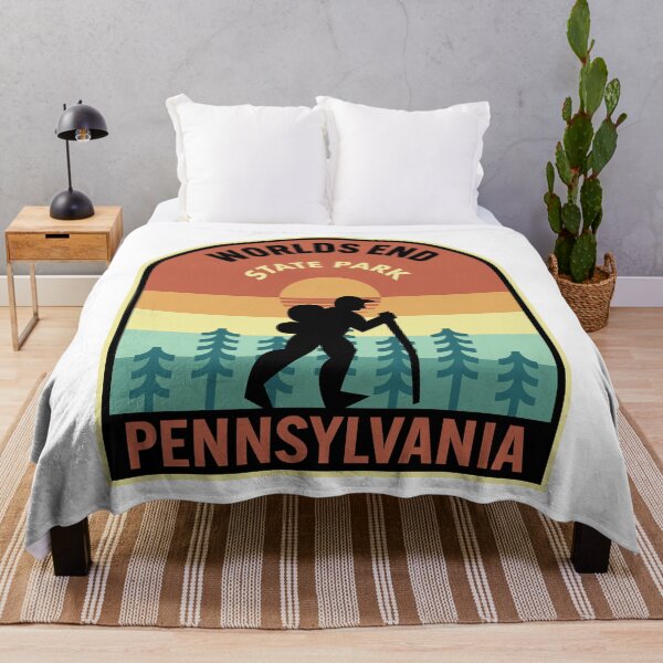 Item preview, Worlds End State Park Pennsylvania Retro Hiking designed and sold by HalpinDesign.