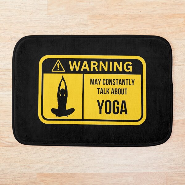 Item preview, Yoga Warning Sign designed and sold by EnhanceCreative.