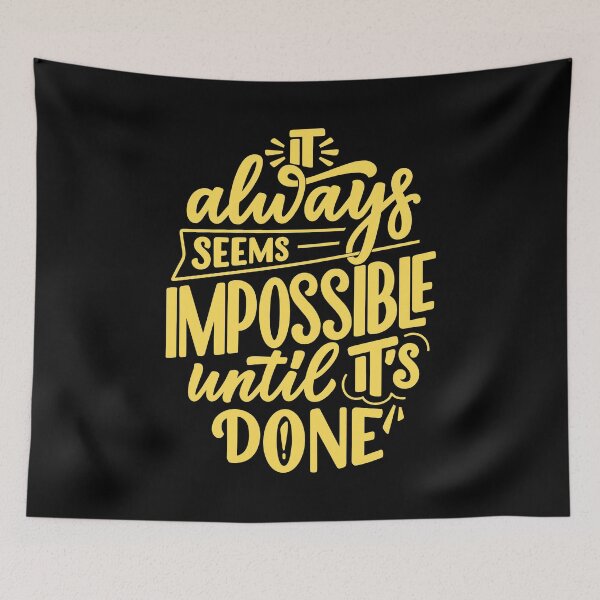 Item preview, IT Always Seems Modern Typography T-shirt Design designed and sold by Landorlando.
