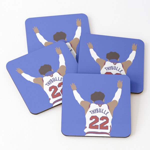 Item preview, Matisse Thybulle Three Point Celebration designed and sold by RatTrapTees.