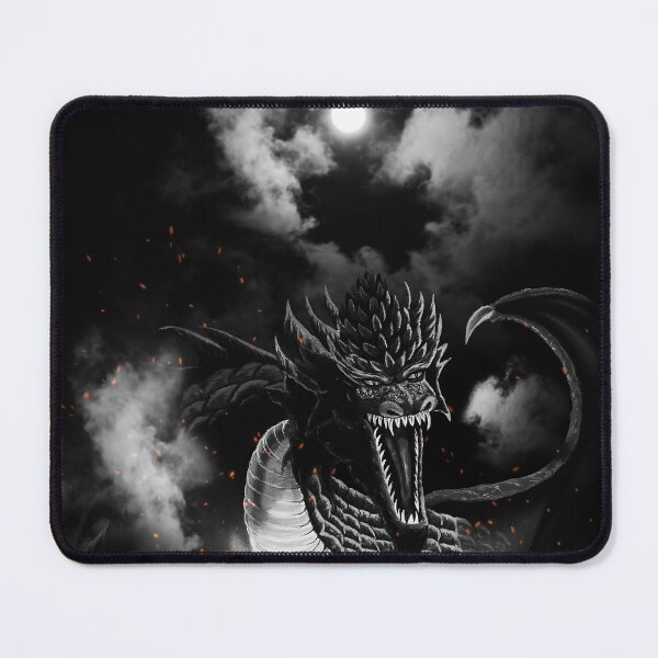 Item preview, Moon Black-White Fire Dragon Clouds designed and sold by Kim Andrews.