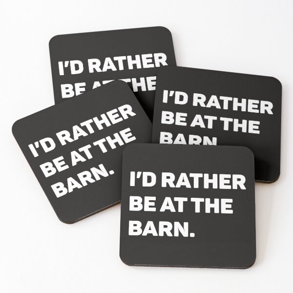 Item preview, Copy of I'd Rather Be At The Barn_Farm&Country,Horse Lover Gifts, Equestrian,Farm Girl, Farmer designed and sold by Sophistical.