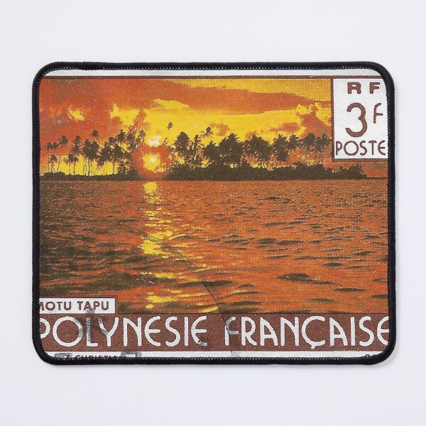 Item preview, Vintage 1980 French Polynesia Sunset Stamp designed and sold by yousufi.