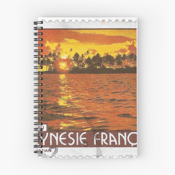 Item preview, Vintage 1980 French Polynesia Sunset Stamp designed and sold by yousufi.