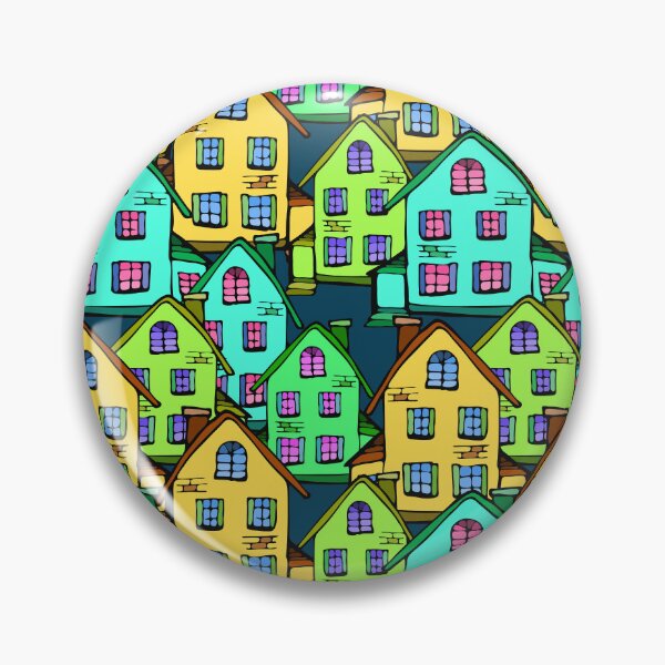 Item preview, Funky Colorful Townhouses designed and sold by Stus RoadTrips.