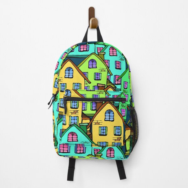 Item preview, Funky Colorful Townhouses designed and sold by Stus RoadTrips.