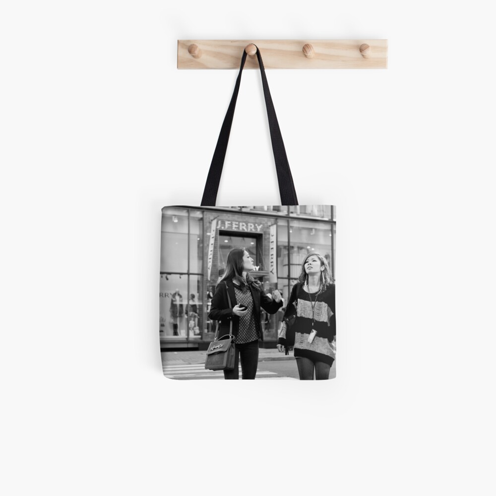 Shoppers' contemplation - Tokyo, Japan Tote Bag