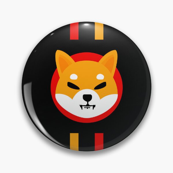 Item preview, Shiba Inu SHIB Crypto Altcoin - Clean Logo with Two Vertical Stripes designed and sold by CryptoMoods.