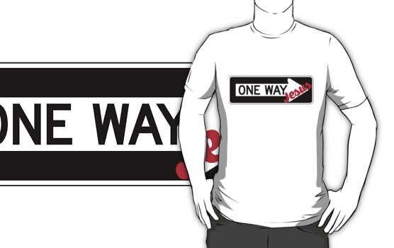 one way jesus shirt