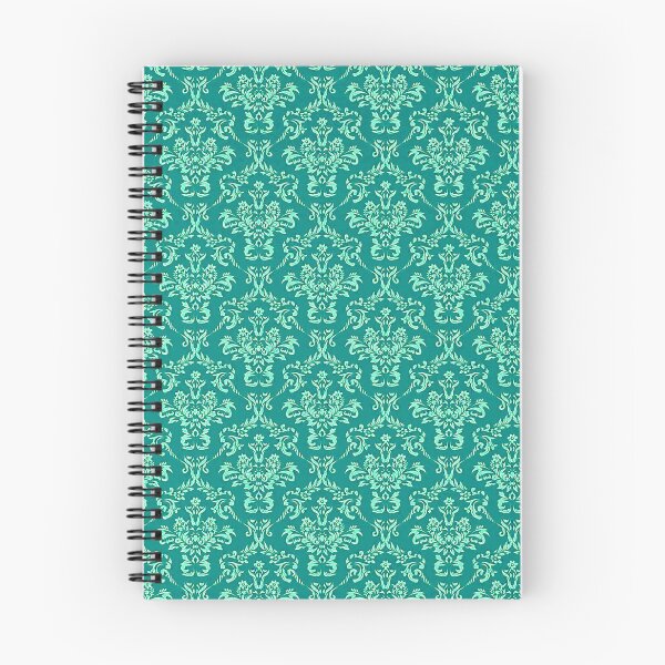 Item preview, Teal Damask Wallpaper Pattern designed and sold by KellysComColors.