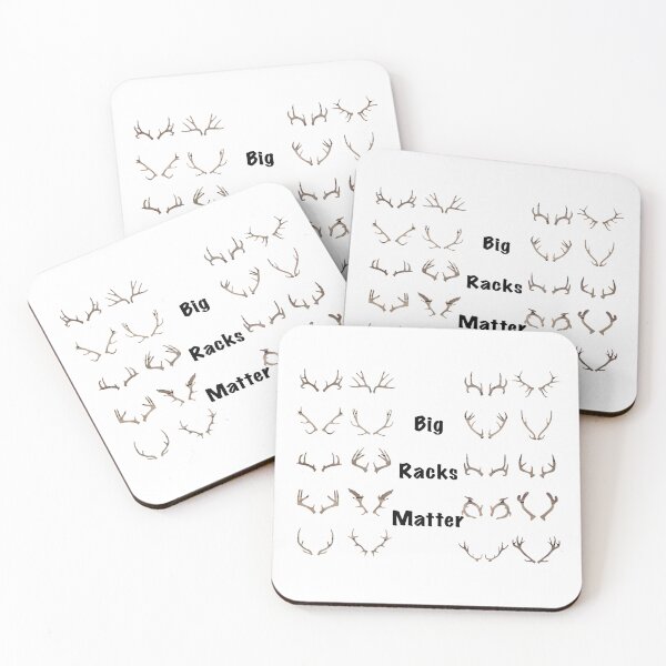 Item preview, Big racks matter- funny hunting quote design- antlers designed and sold by Inktown.