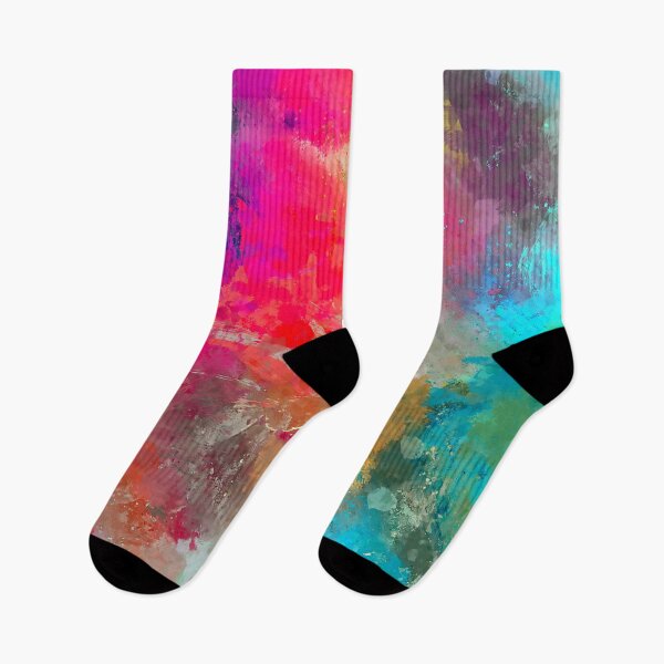 Item preview, Colorful Paint Splattered on Concrete designed and sold by KellysComColors.