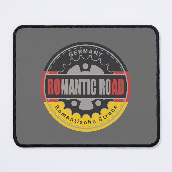 Item preview, Romantic Road Germany Vintage Flag Color Cycling Design designed and sold by CynthiaGraphics.