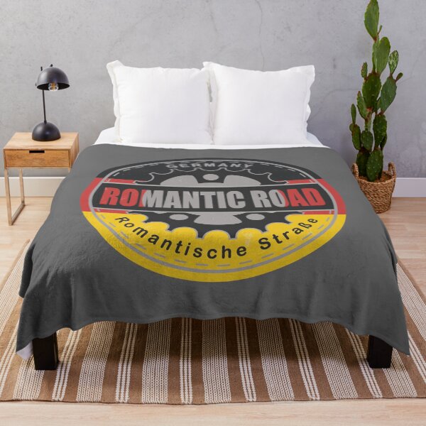 Item preview, Romantic Road Germany Vintage Flag Color Cycling Design designed and sold by CynthiaGraphics.