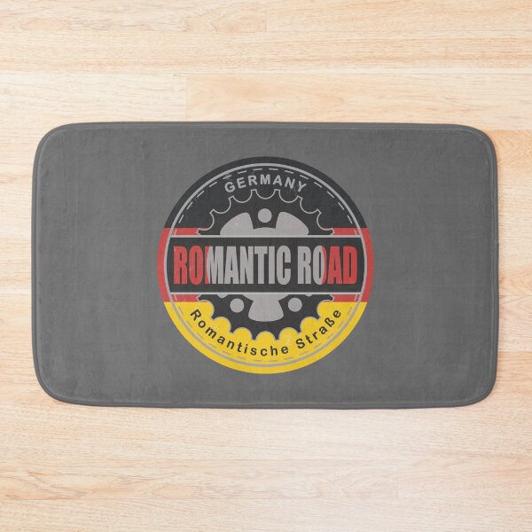 Item preview, Romantic Road Germany Vintage Flag Color Cycling Design designed and sold by CynthiaGraphics.