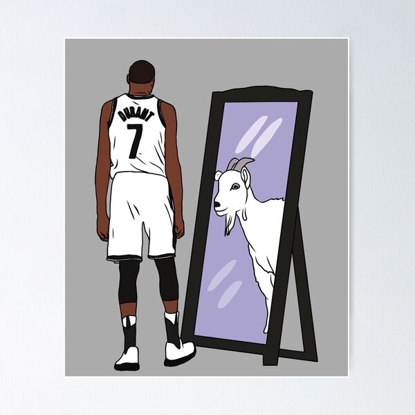 Item preview, Kevin Durant Mirror GOAT (Brooklyn) designed and sold by RatTrapTees.