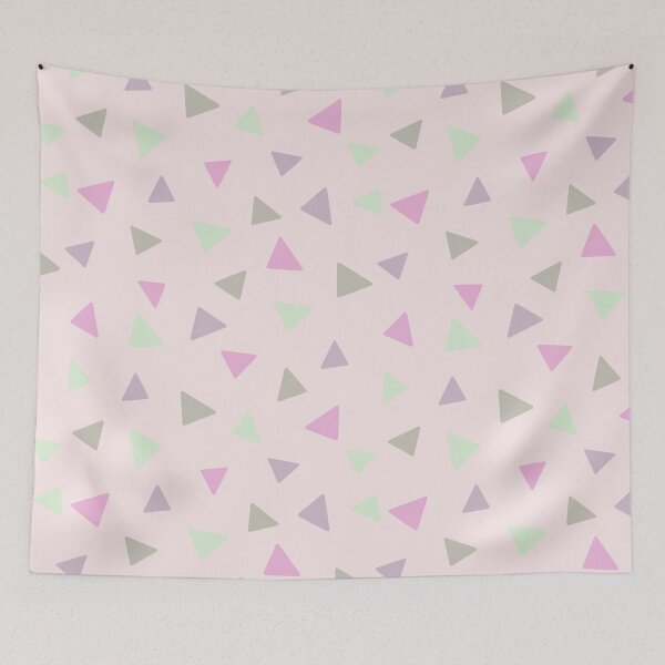 Item preview, Tringle shape design, seamless pattern, green, pink, purple designed and sold by LishiArts.