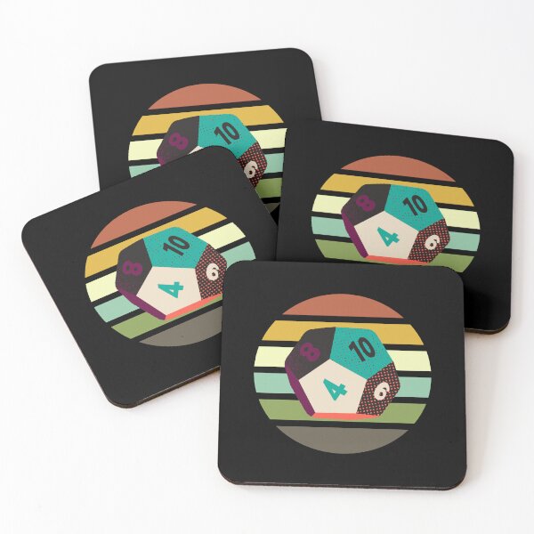 Item preview, D12 Dice Retro Sunset Vintage Board game Lover Essential Costume designed and sold by 27th-Tee.