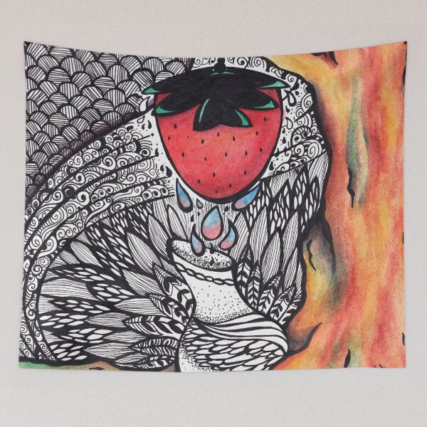 Item preview, The Essence of Strawbery Drawing designed and sold by ZaryaKiqo.
