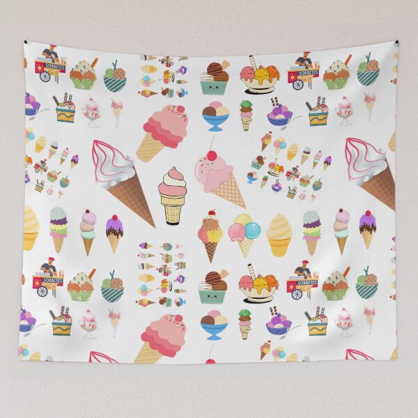 Item preview, Ice cream cones, Cute and colorful patterned design  designed and sold by AspectArtWorks.