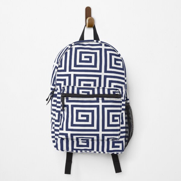Item preview, Greek Key Pattern Navy Blue designed and sold by tonymagnerart.