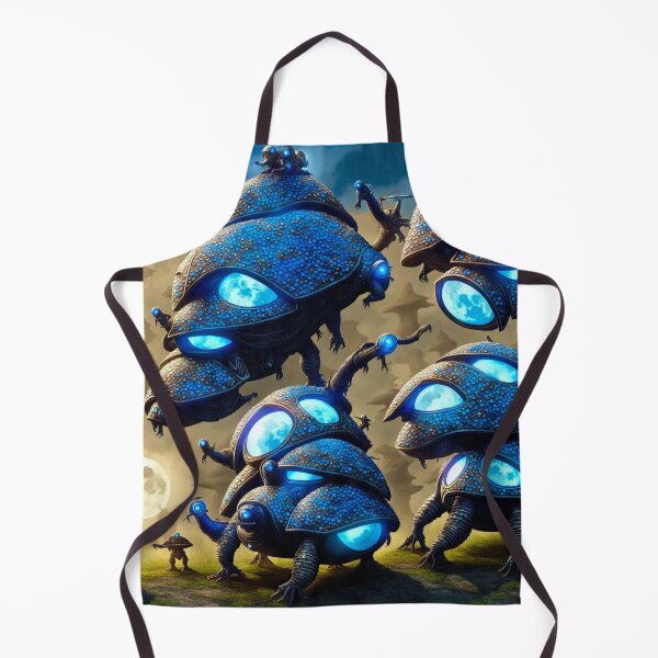 Item preview, Stompy blue alien battlesnails with moons in their armor I designed and sold by BrachiaST.