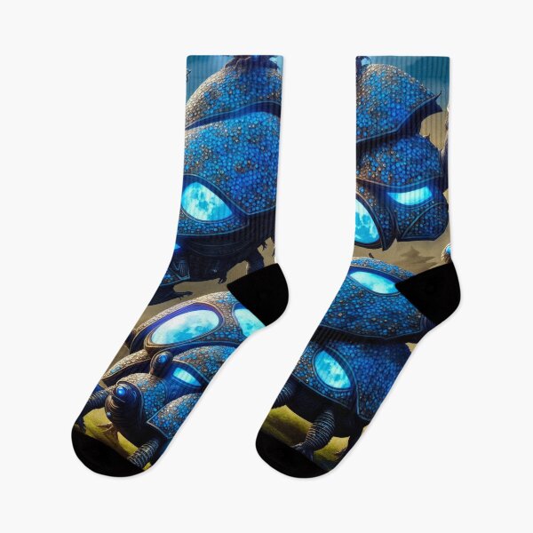 Item preview, Stompy blue alien battlesnails with moons in their armor I designed and sold by BrachiaST.