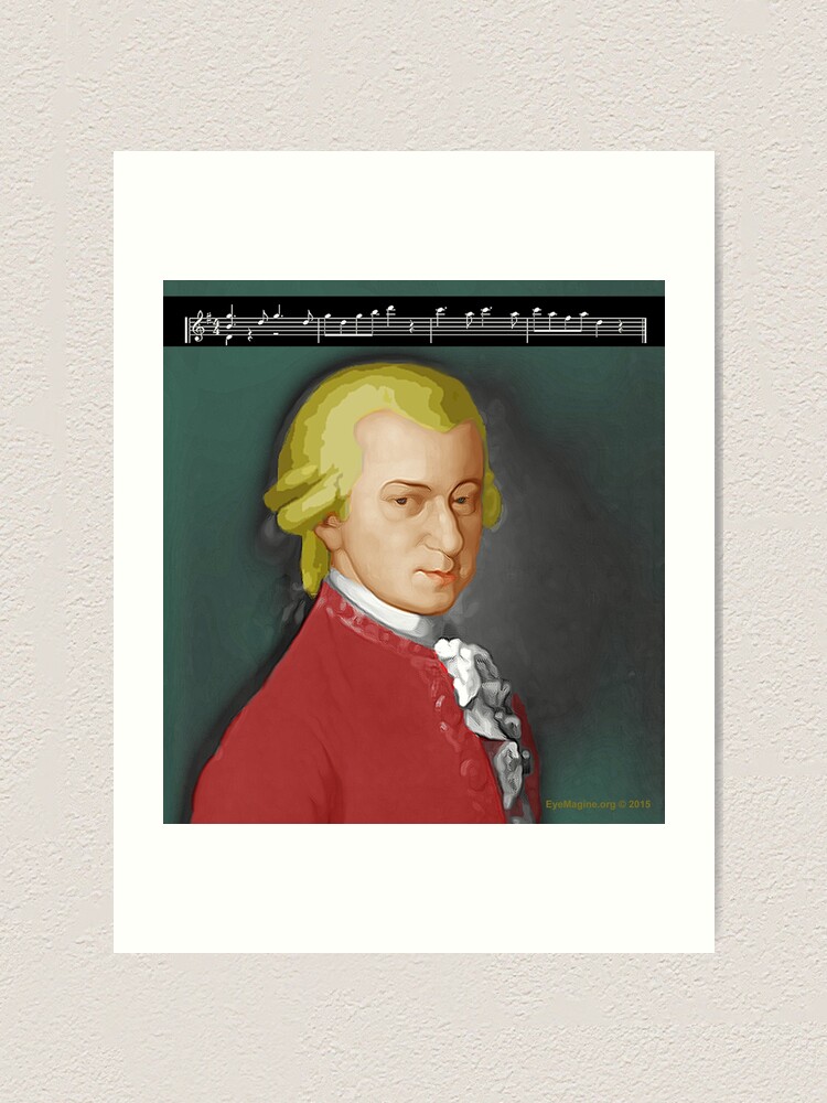 Alternate view of Nacht Mozart Art Print