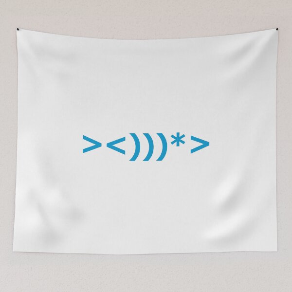 Item preview, Coastal Minimalist Style One Bright Dark Turquoise Fish Style A with Head on Right designed and sold by Beachy.