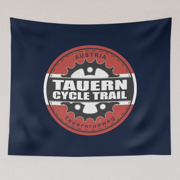 Item preview, Tauern Cycle Trail Austria Vintage Flag Color Cycling designed and sold by CynthiaGraphics.