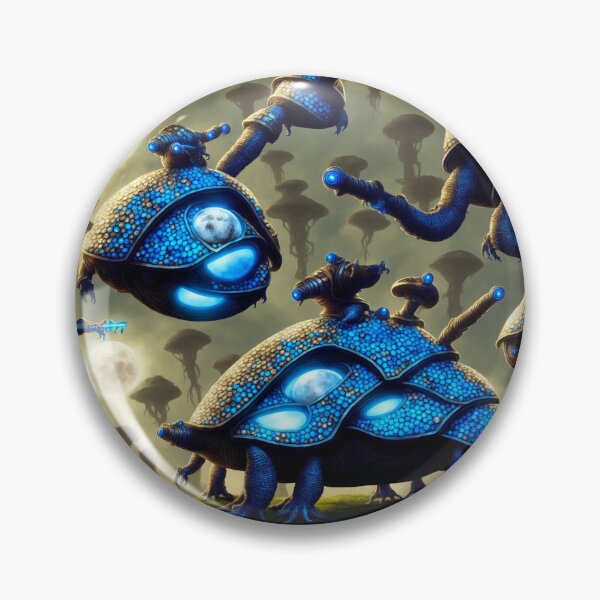 Item preview, Stompy blue alien battlesnails with moons in their armor II designed and sold by BrachiaST.