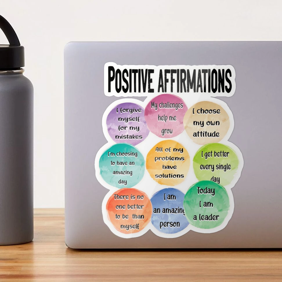 Mind over matter mantra stickers, positive affirmation stickers, menta –  Sagie May Design Co