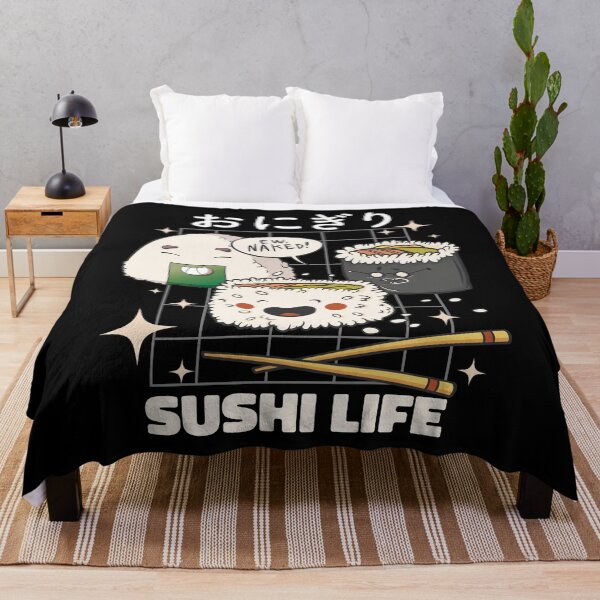 Item preview, Funny Kawaii Onigiri Sushi Japanese Rice Ball Aesthetic designed and sold by MrEddie10.