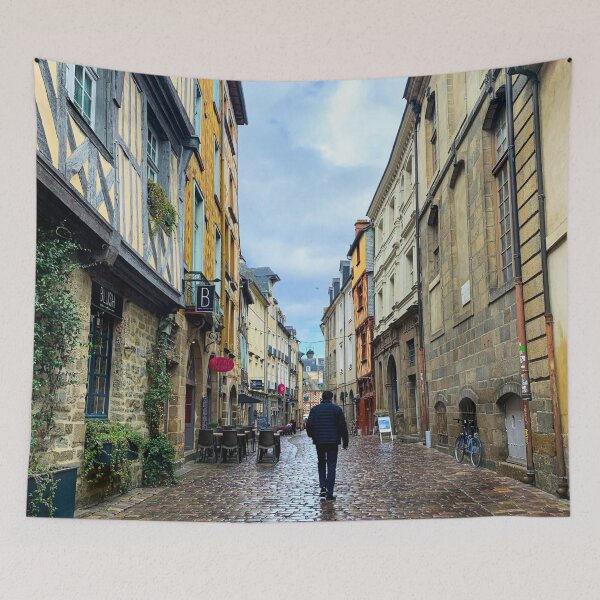 Item preview, French Village Street designed and sold by KayArtandPencil.
